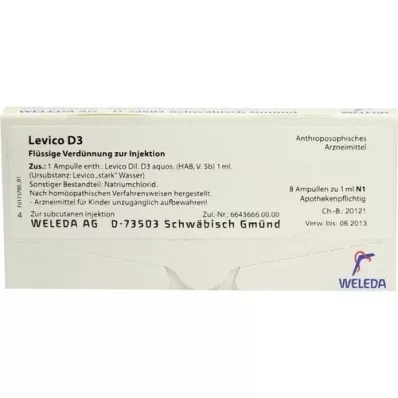 LEVICO D 3 ampuller, 8X1 ml