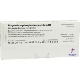 MAGNESIUM PHOSPHORICUM ACIDUM D 6 ampuller, 8X1 ml