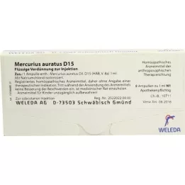 MERCURIUS AURATUS D 15 ampuller, 8X1 ml