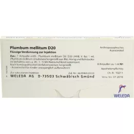 PLUMBUM MELLITUM D 20 ampuller, 8X1 ml