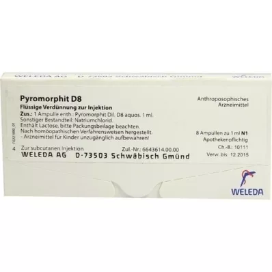 PYROMORPHIT D 8 ampuller, 8X1 ml PYROMORPHIT D 8 ampuller, 8X1 ml