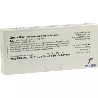 QUARZ D 30 ampuller, 8X1 ml