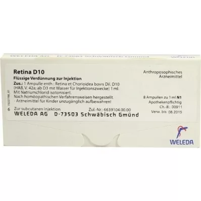 RETINA ET Chorioidea D 10 ampuller, 8X1 ml RETINA ET Chorioidea D 10 ampuller, 8X1 ml