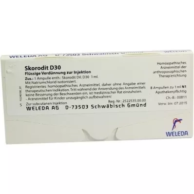 SKORODIT D 30 ampuller, 8X1 ml