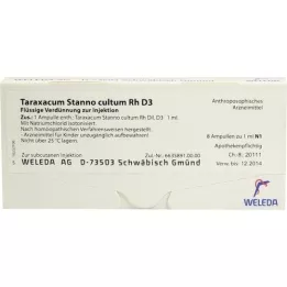 TARAXACUM STANNO kultum RH D 3 ampuller, 8X1 ml