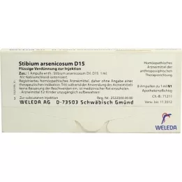 STIBIUM ARSENICOSUM D 15 ampuller, 8X1 ml