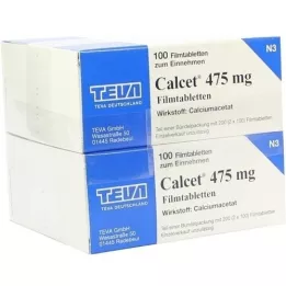 CALCET 475 mg filmdrasjerte tabletter, 200 stk