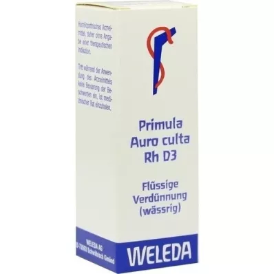 PRIMULA AURO culta RH D 3 fortynning, 20 ml PRIMULA AURO culta RH D 3 fortynning, 20 ml