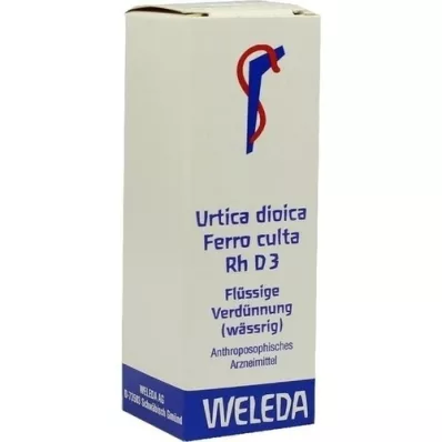 URTICA DIOICA FERRO culta Rh D3 Fortynning, 20 ml URTICA DIOICA FERRO culta Rh D3 Fortynning, 20 ml