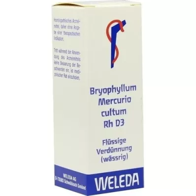 BRYOPHYLLUM MERCURIO cultum Rh D 3 Fortynning, 20 ml