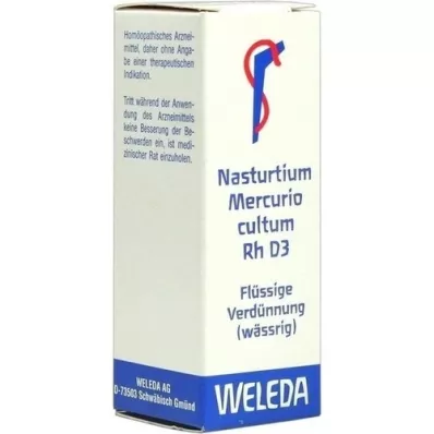 NASTURTIUM MERCURIO cultum Rh D 3 Fortynning, 20 ml