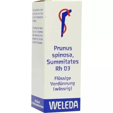 PRUNUS SPINOSA SUMMITATES Rh D 3 Fortynning, 20 ml
