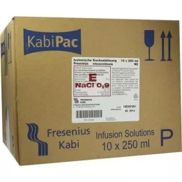 KOCHSALZLÖSUNG 0,9 % plastflaske Fresenius, 10X250 ml
