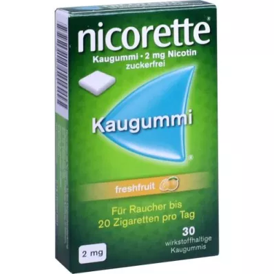 NICORETTE 2 mg ferskfrukttyggegummi, 30 stk