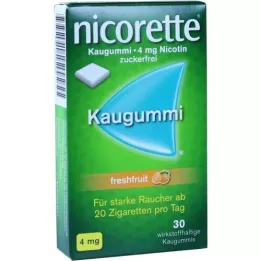 NICORETTE 4 mg ferskfrukttyggegummi, 30 stk