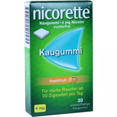 NICORETTE 4 mg ferskfrukttyggegummi, 30 stk