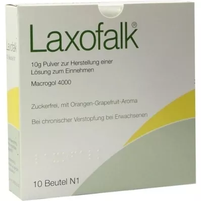 LAXOFALK 10 g Plv.z.Produsent e.Lsg.z.Inntakspose, 10 stk