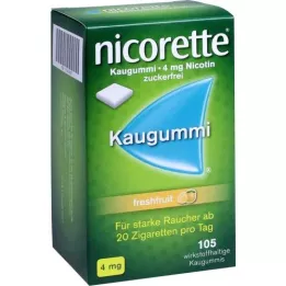 NICORETTE 4 mg ferskfrukttyggegummi, 105 stk
