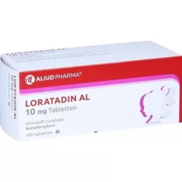 LORATADIN AL 10 mg tabletter, 100 stk