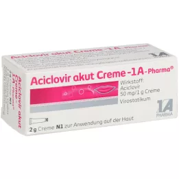 ACICLOVIR akutt krem-1A Pharma, 2 g