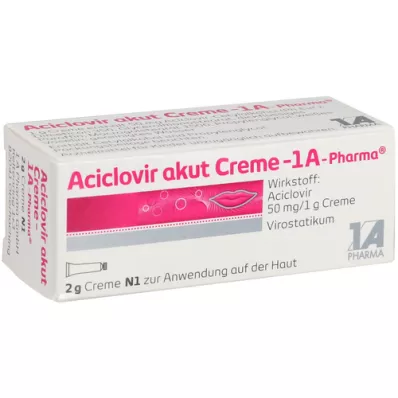 ACICLOVIR akutt krem-1A Pharma, 2 g