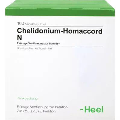 CHELIDONIUM-HOMACCORD N ampuller, 100 stk CHELIDONIUM-HOMACCORD N ampuller, 100 stk
