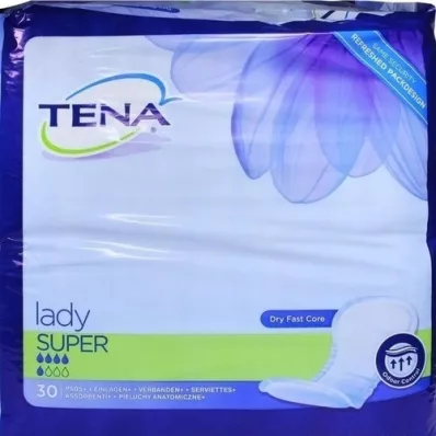 TENA LADY super innleggssåler, 30 stk TENA LADY super innleggssåler, 30 stk