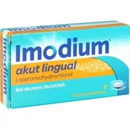 IMODIUM Akutt lingual smeltetabletter, 6 tabletter