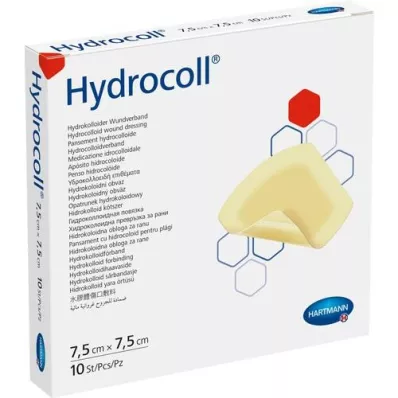 HYDROCOLL Sårbandasje 7,5x7,5 cm, 10 stk HYDROCOLL Sårbandasje 7,5x7,5 cm, 10 stk