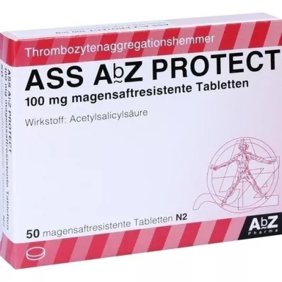 ASS AbZ PROTECT 100 mg gastroresistent tablett, 50 stk