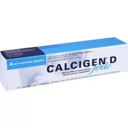 CALCIGEN D forte 1000 mg/880 IE brusetabletter, 20 stk