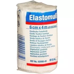 ELASTOMULL 6 cmx4 m elastisk festebrakett 2095, 1 stk