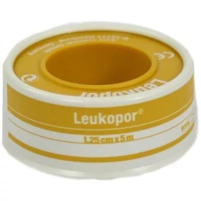 LEUKOPOR 1,25 cmx5 m, 1 stk LEUKOPOR 1,25 cmx5 m, 1 stk