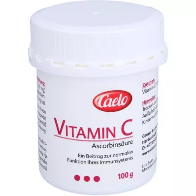 VITAMIN C ASCORBINSÄURE Caelo HV-Pakke, 100g VITAMIN C ASCORBINSÄURE Caelo HV-Pakke, 100g