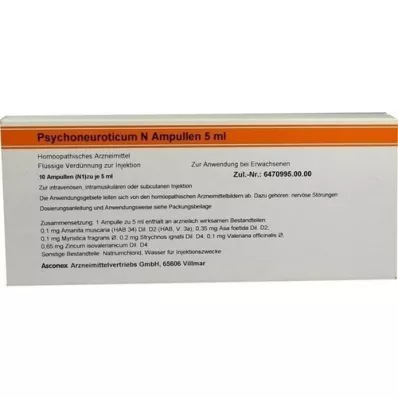 PSYCHONEUROTICUM N ampuller, 10X5 ml PSYCHONEUROTICUM N ampuller, 10X5 ml