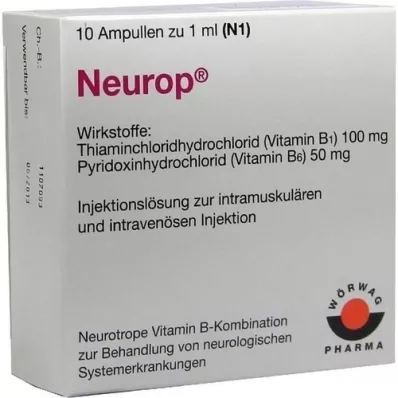 NEUROP Injeksjonsvæske, ampuller, 10X1 ml NEUROP Injeksjonsvæske, ampuller, 10X1 ml