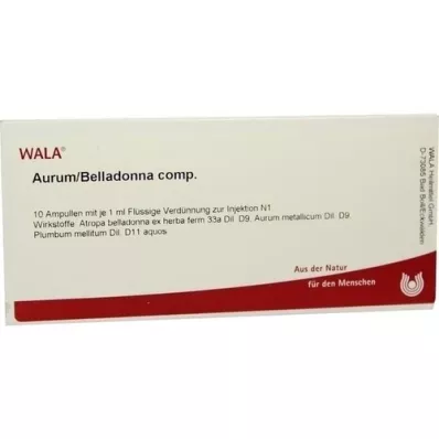 AURUM/BELLADONNA komp. ampuller, 10X1 ml