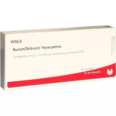 AURUM/STIBIUM/Hyoscyamus ampuller, 10X1 ml AURUM/STIBIUM/Hyoscyamus ampuller, 10X1 ml