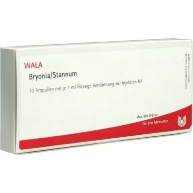 BRYONIA STANNUM Ampuller, 10X1 ml BRYONIA STANNUM Ampuller, 10X1 ml