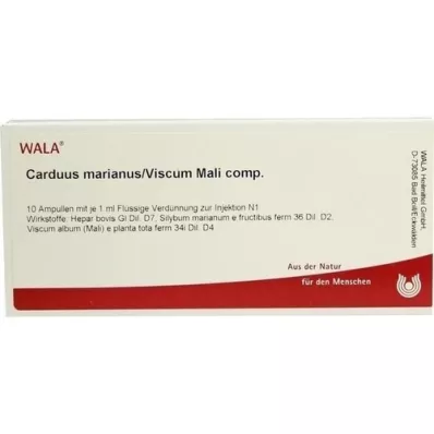 CARDUUS MARIANUS/VISCUM mali comp.ampuller, 10X1 ml CARDUUS MARIANUS/VISCUM mali comp.ampuller, 10X1 ml