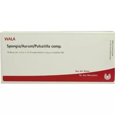 SPONGIA/AURUM/Pulsatilla komp. ampuller, 10X1 ml SPONGIA/AURUM/Pulsatilla komp. ampuller, 10X1 ml