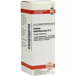 ACIDUM HYDROFLUORICUM D6 Fortynning, 20 ml