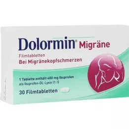 DOLORMIN Migrene filmdrasjerte tabletter, 30 stk