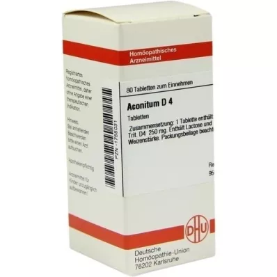 ACONITUM D 4 tabletter, 80 stk ACONITUM D 4 tabletter, 80 stk