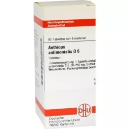 AETHIOPS ANTIMONIALIS D 6 tabletter, 80 stk