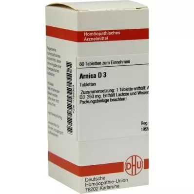 ARNICA D 3 tabletter, 80 stk ARNICA D 3 tabletter, 80 stk