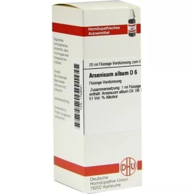 ARSENICUM ALBUM D6 Fortynning, 20 ml