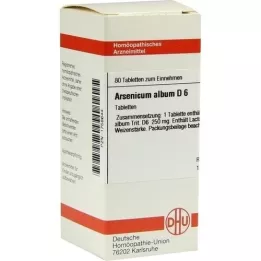 ARSENICUM ALBUM D 6 tabletter, 80 stk