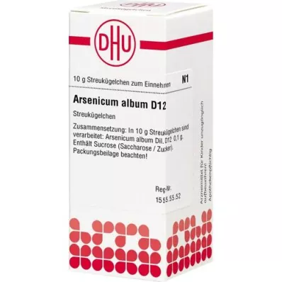 ARSENICUM ALBUM D 12 kuler, 10 g ARSENICUM ALBUM D 12 kuler, 10 g