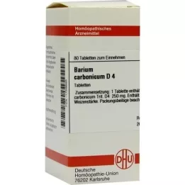 BARIUM CARBONICUM D 4 tabletter, 80 stk